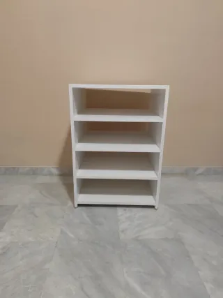 Estantería blanca 4 baldas