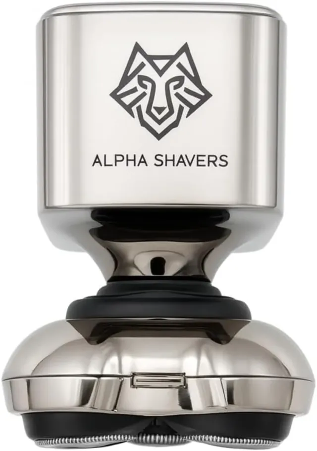 Afeitadora Alpha Shavers Plata y Negra