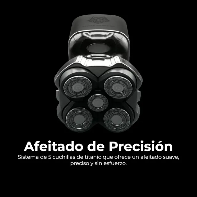 Afeitadora Alpha Shavers Plata y Negra