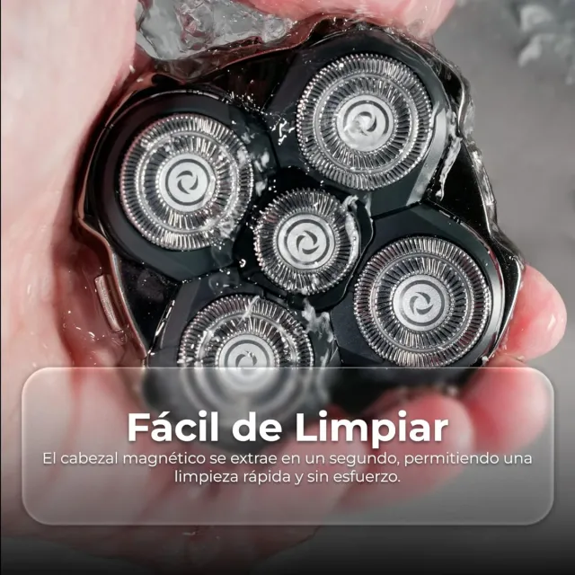 Afeitadora Alpha Shavers Plata y Negra