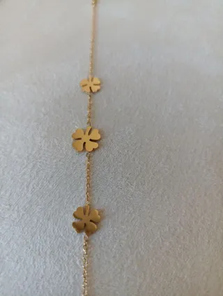 Pulsera Tréboles Acero Inoxidable