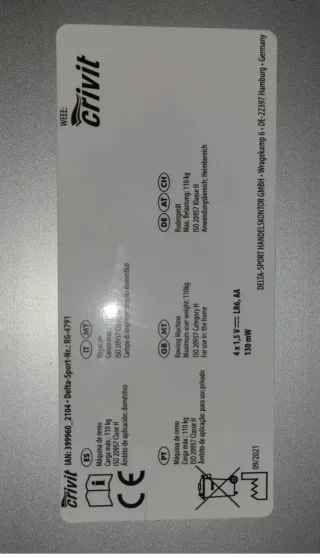 Máquina de Remo Lidl Crivit