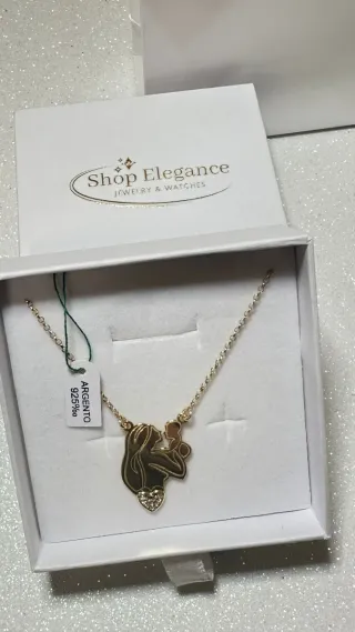 Collana in Argento 925 Placcata Oro.