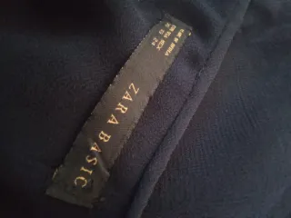 Blusa Zara Azul Marino Espalda Descubierta Talla X