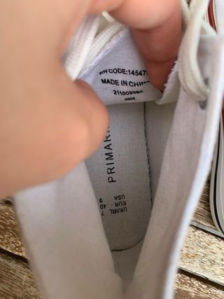 Bambas altas blancas