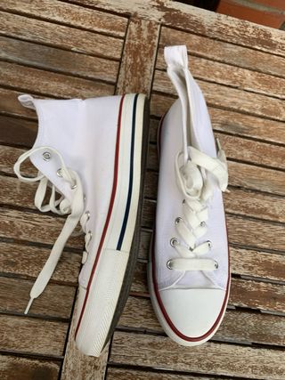 Bambas altas blancas