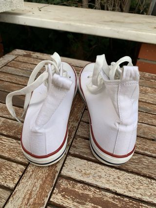 Bambas altas blancas