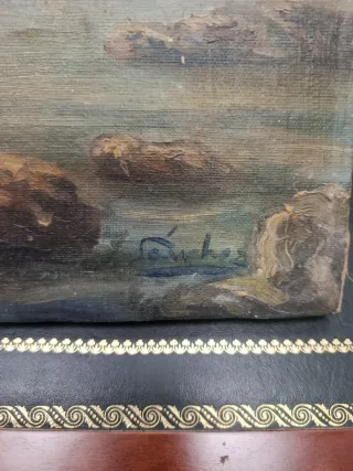 Óleo Marina Málaga Siglo XIX