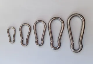 Juego Mosquetones Inoxidables