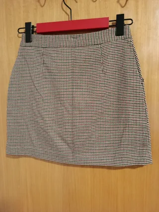 Falda cuadros multicolor