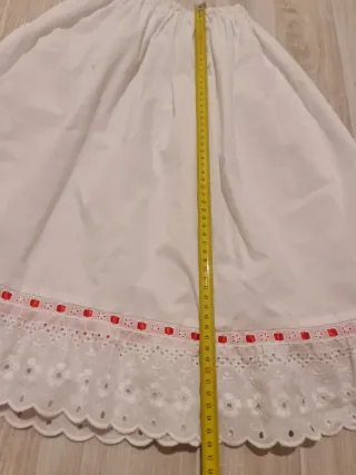 Enaguas Traje Tradicional Blanco