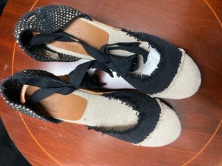 Alpargatas Senses & Shoes Lino Negro Talla 38