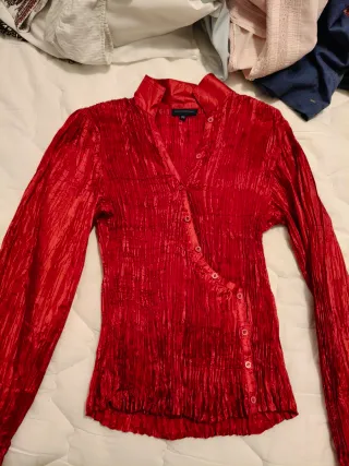 Blusa Adolfo Domínguez Roja Talla M