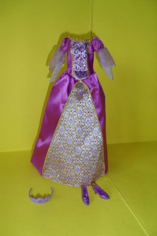 Abito Barbie Scarpe e Corona isola perduta luciana