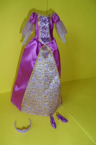 Abito Barbie Scarpe e Corona isola perduta luciana