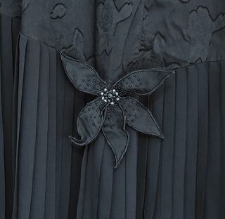 Falda larga fiesta negra talla 42