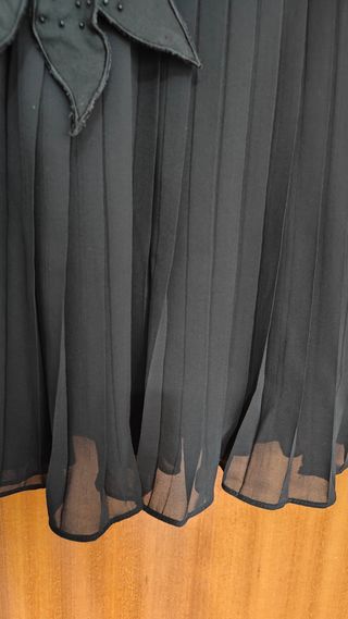 Falda larga fiesta negra talla 42