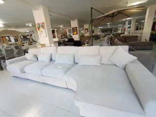 Sofá modular beige tela