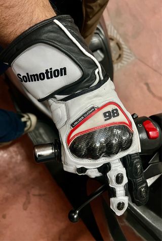 Guantes de moto de cuero