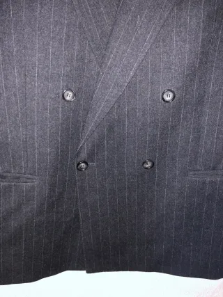 Giacca Blazer Doppiopetto Gessato Tg. 50/XL