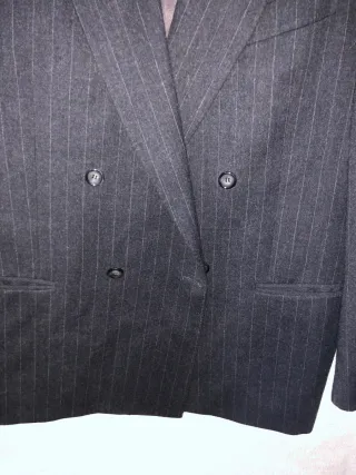 Giacca Blazer Doppiopetto Gessato Tg. 50/XL