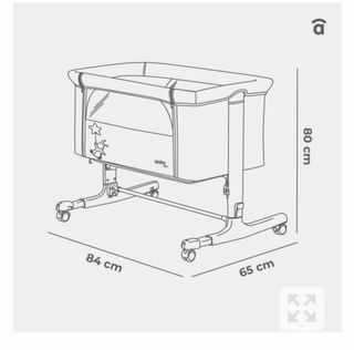 Minicuna de colecho Calm Rosa