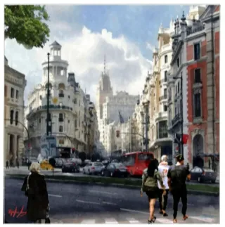 Paisaje urbano de Madrid