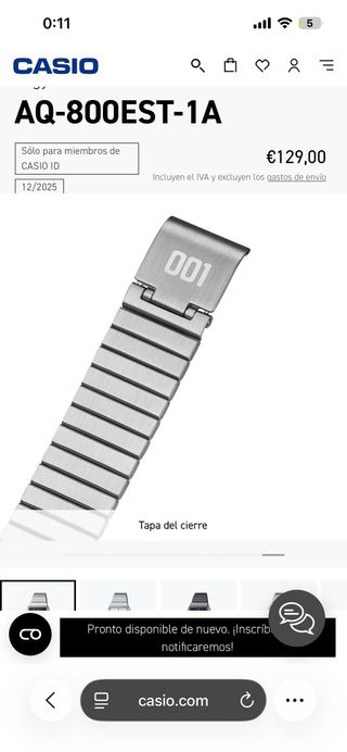 Reloj Casio x Stranger Things