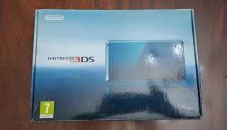 Nintendo 3DS Azul Aqua con caja y manuales.