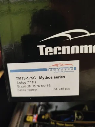 Tecnomodel Lotus 77 F1 1976 1:18 edición limitada