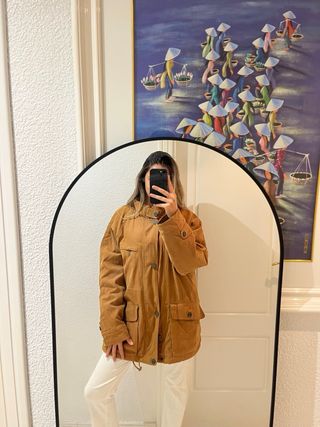 Chaqueta de hombre color camel