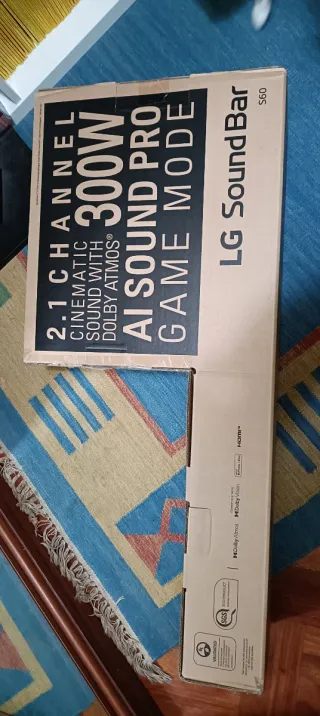 Barra de Sonido LG S60Q 300W Dolby Atmos