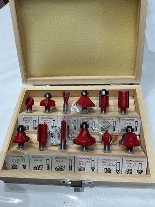 Set 12 Punte per Fresatrice Legno