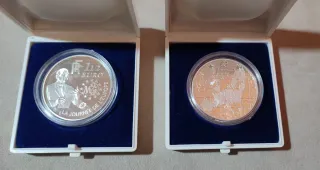 2 Monedas 1 1/2 Euro Francia