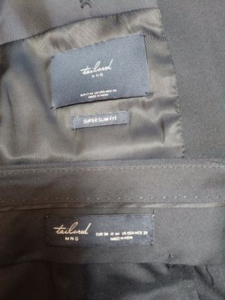 Traje juvenil Mango azul oscuro