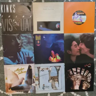 Lote 9 Lp vinilo, rock,pop, etc. ver foto