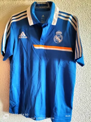 Polo Real Madrid Adidas Azul Talla M