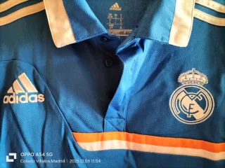 Polo Real Madrid Adidas Azul Talla M
