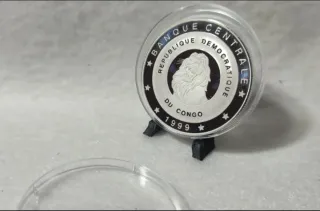 Moneda Plata República Democrática Congo 1999