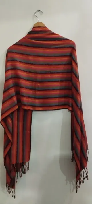 Chal rayas verticales colores