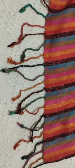 Chal rayas verticales colores