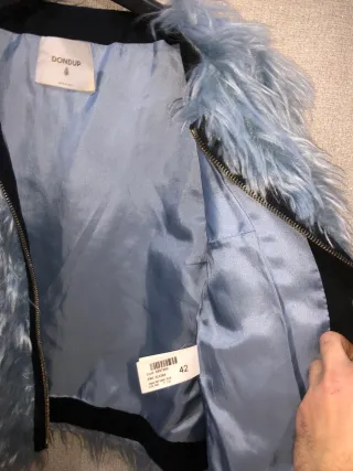 Pellicciotto Dondup Mohair Celeste Tg. M