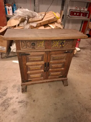 Mueble vintage madera con cajones