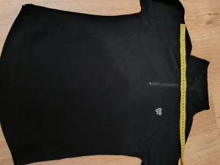 Sudadera Negra Mujer Talla M Media Cremallera