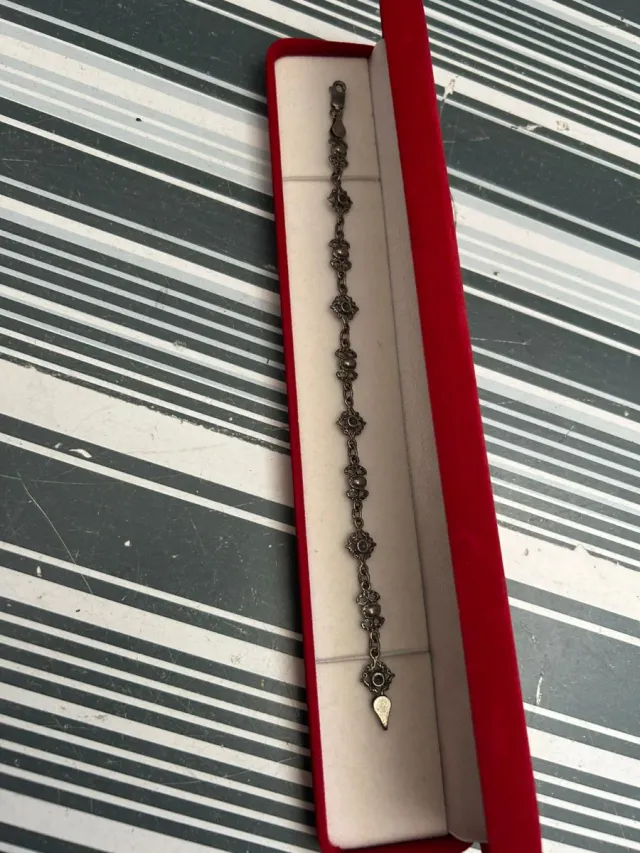 Pulsera charra vintage de plata 925