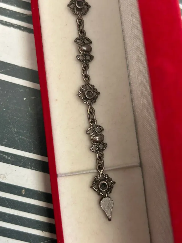 Pulsera charra vintage de plata 925