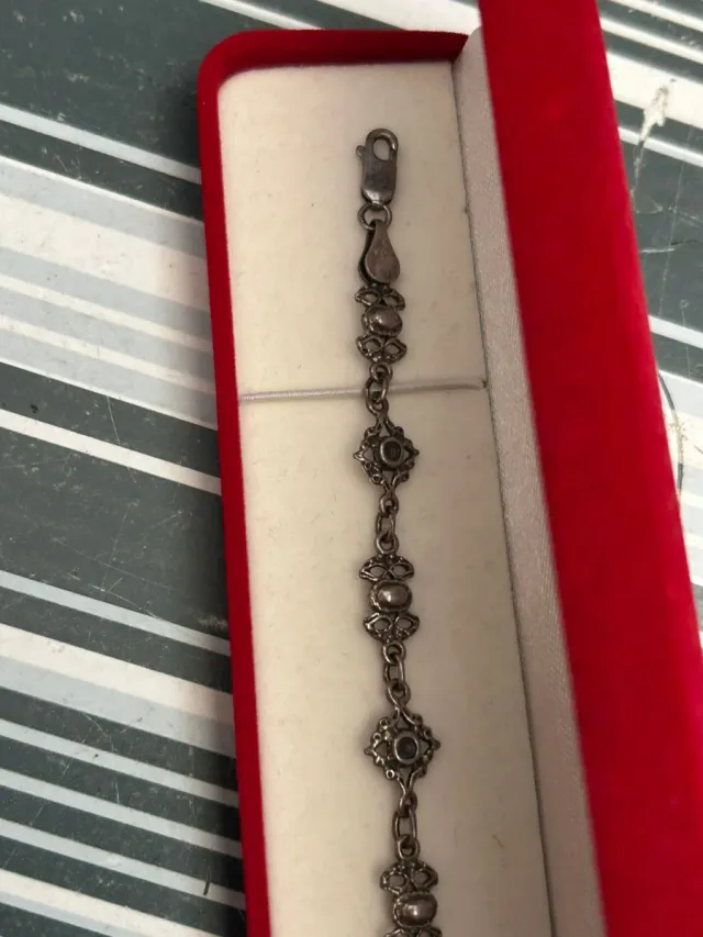 Pulsera charra vintage de plata 925