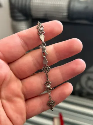 Pulsera charra vintage de plata 925