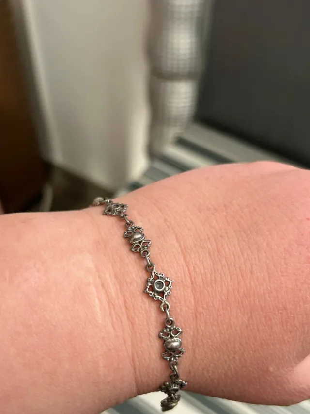 Pulsera charra vintage de plata 925