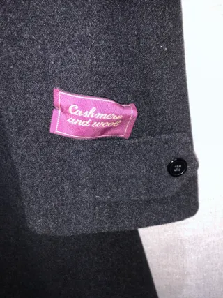 Cappotto Lusso Lana Cashmere Uomo XXL Nero